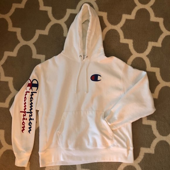 champion double script pullover hoodie